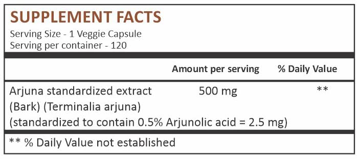 HERBAL HILLS Arjuna Capsules 500 mg - 120 Capsules - image 4