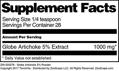 Terravita Globe Artichoke 5% Powder - 1 oz - image 3