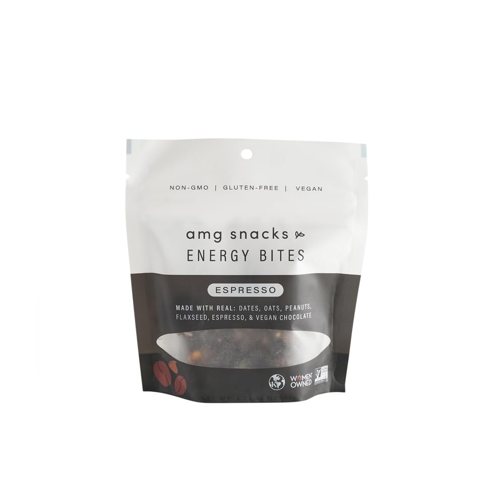AMG Snacks Espresso Energy Bites - Pack of 3 (36 Bites)