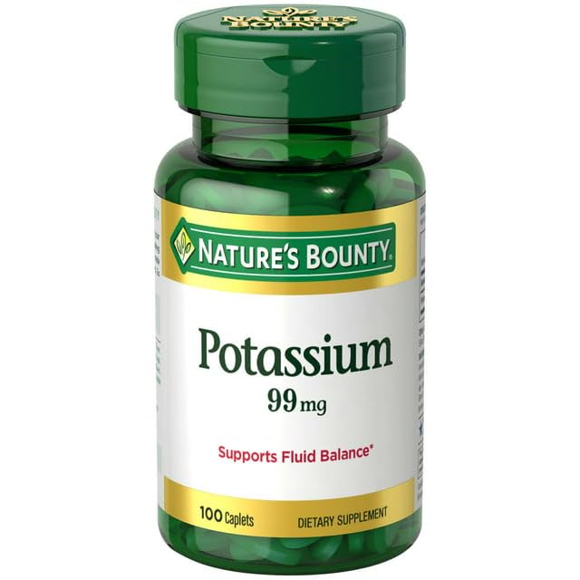 Nature's Bounty Potassium Gluconate 99mg - 100 Caplets