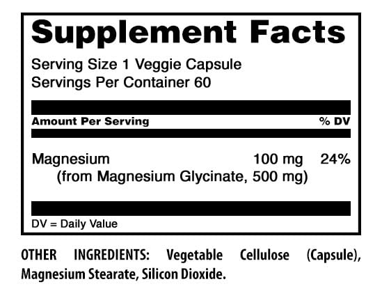 Amazing Formulas Magnesium Glycinate 500 Mg