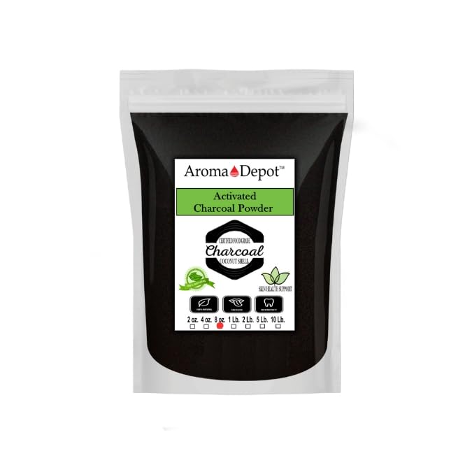 Aroma Depot 4oz. Coconut Activated Charcoal Powder - Supports Health