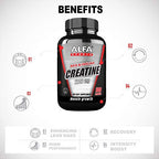 ALFA VITAMINS Maximum Creatine Monohydrate 1200 mg - 100 Capsules - image 3