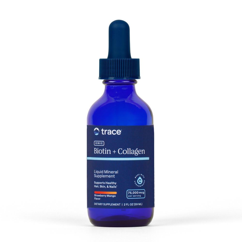 Trace Minerals Ionic Biotin + Collagen Supplement - 2 fl oz