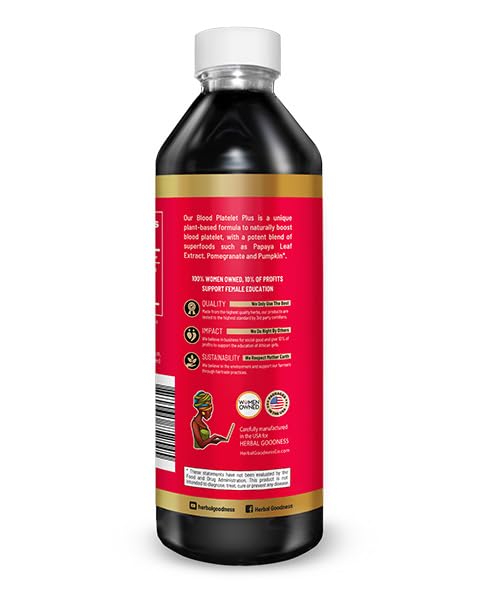 Herbal Goodness Blood Platelet Support Plus Papaya Leaf Extract - 12oz - image 4