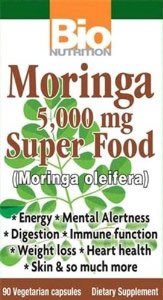 Bio Nutrition Moringa 5000 mg - 90 Vegetarian Capsules