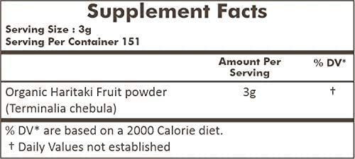 Herbs Botanica Haritaki Powder 100% Pure Terminalia Chebula - 5.3 oz - image 4