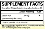 Biotech Nutritions Ursolic Acid 200 mg 120 Vegetable Capsules Gelatin