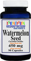 Vitamins Because Inc Watermelon Seed 450mg Capsules - 90 Capsules