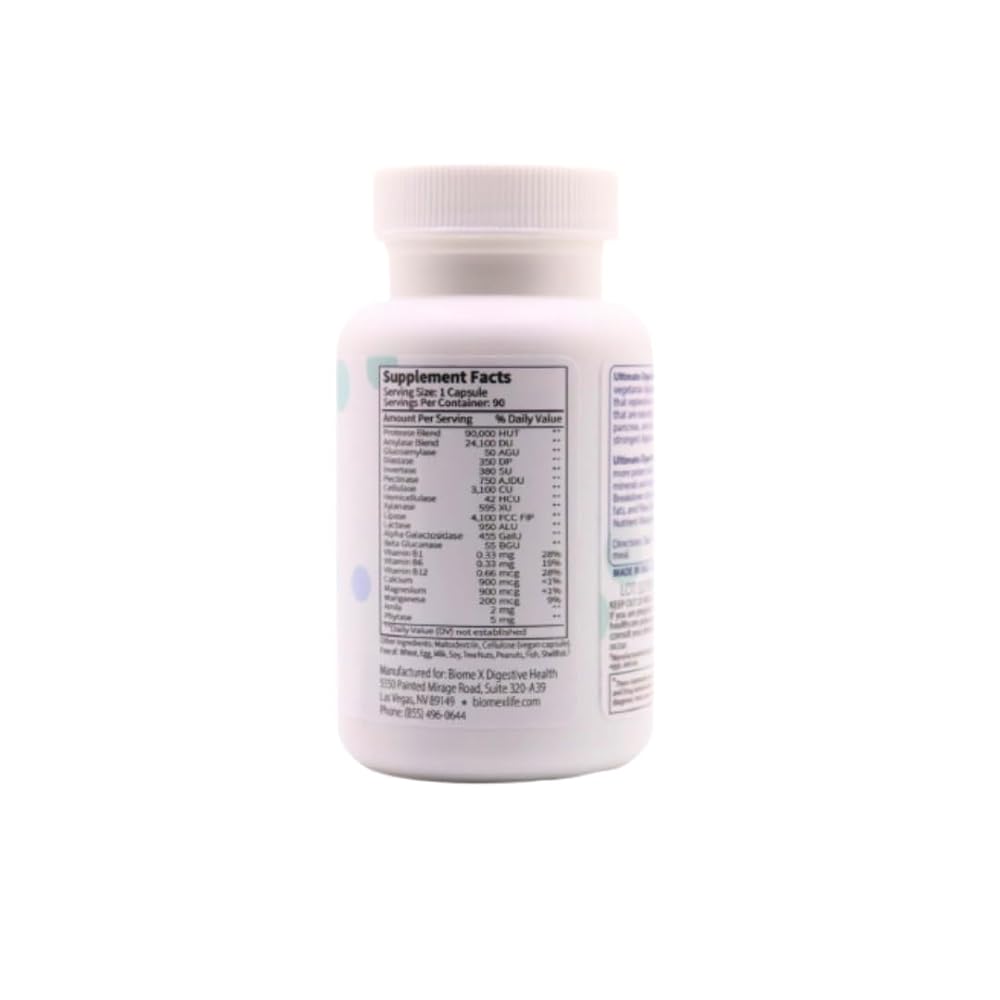 BIOME X Ultimate Digestive Enzymes - 90 Capsules - image 3