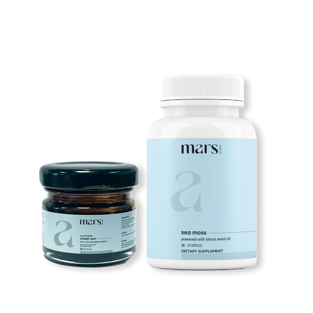 Mars by GHC Vitality Booster Combo Shilajit & Sea Moss - 60 Capsules
