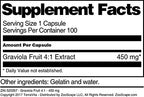 Terravita Graviola Fruit 4:1-450 mg (100 Capsules, ZIN: 520357)