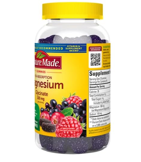 Nature Made Magnesium Glycinate Gummies 100 mg - 90 Gummies - image 2