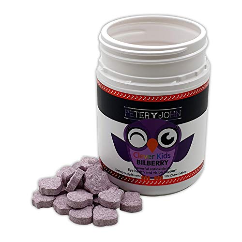 HEALTHFARM Kids Vision Support Bilberry 120 Chew Tablets Made