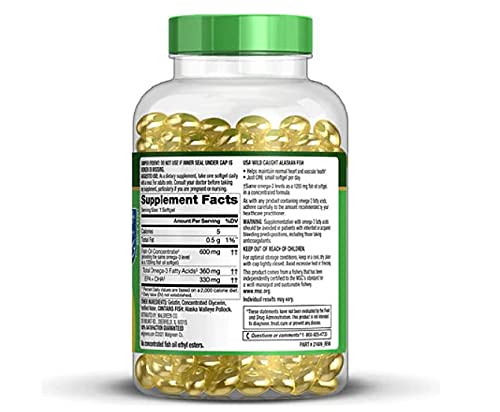 Pousutong Fish Oil 1200 mg Softgels - 200 Count - image 2