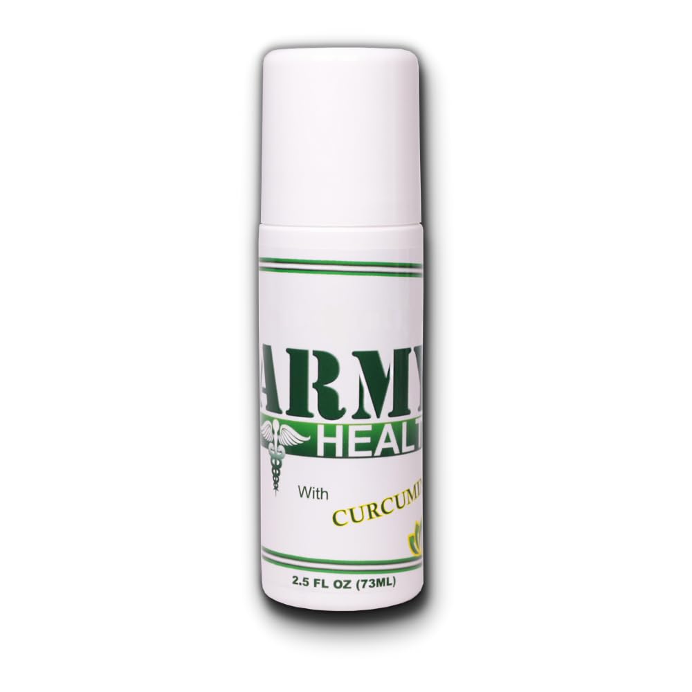 ARMY HEALTH Roll On 100% Natural Turmeric Curcumin - Pain Reliever
