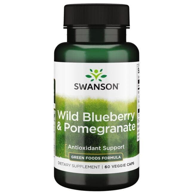 Swanson Greens Wild Blueberry & Pomegranate - 60 Vegetarian Capsules - image 4