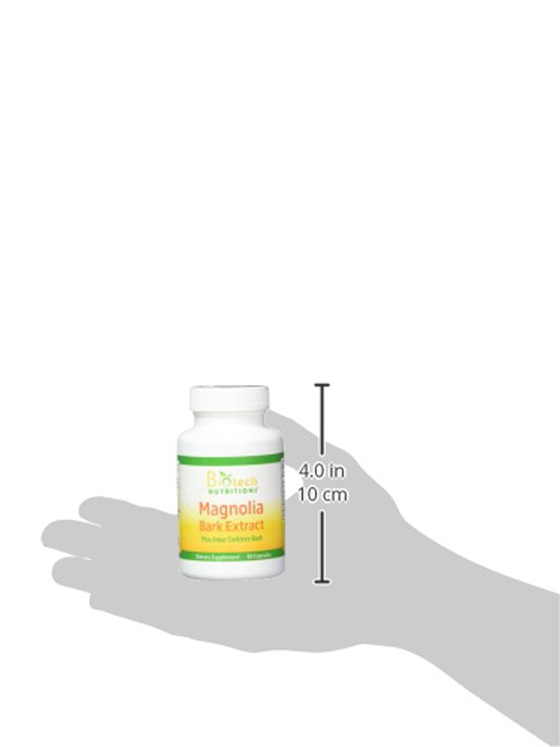 Biotech Nutritions Magnolia Bark Extract Plus Amur Corktree - 60 Capsules - image 3