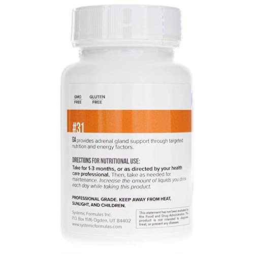 Systemic Formulas #31 Ga Adrenal Support - 60 Capsules - image 4