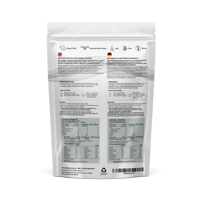 The Intelligent Health Hydrolysed Collagen Powder (Bovine) - High