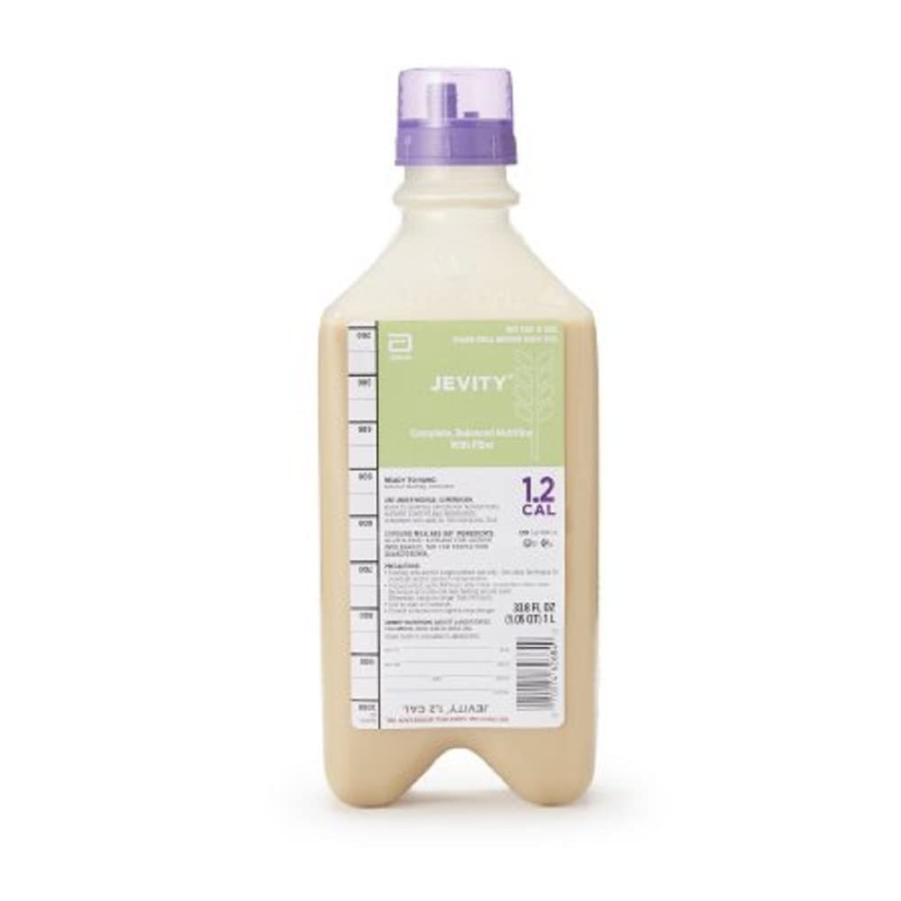 Jevity Plus 1.2 Cal/mL High-Nitrogen Liquid Nutrition - 8 x 1000 mL