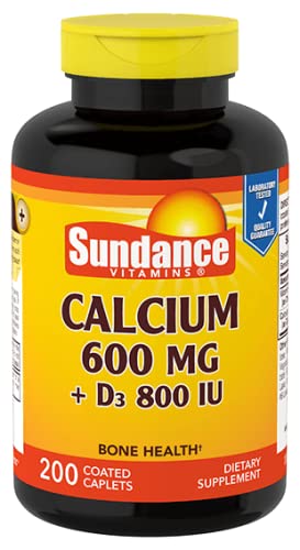 Sundance Calcium 600 mg + Vitamin D3 800 IU - 200 Caplets