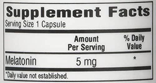 Bio-Tech Pharmacal Melatonin 5 mg for Sleep - 100 Capsules - image 3