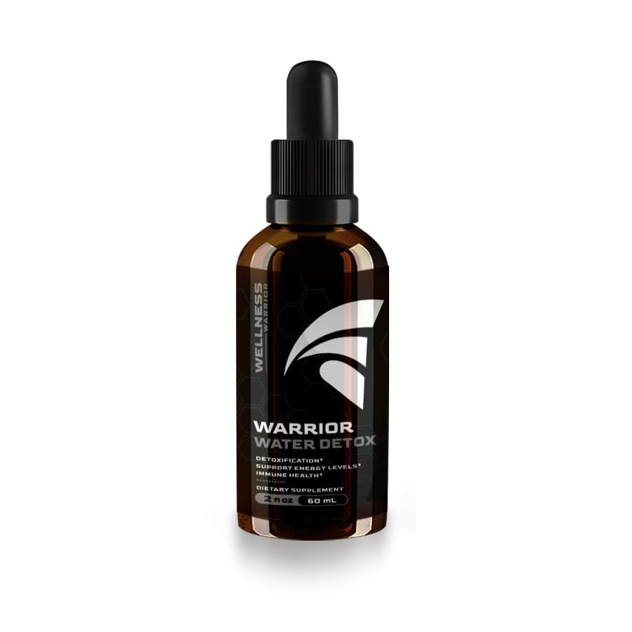 Wellness Warrior Water Detox Drops with Zeolite & Charcoal - 2 fl oz