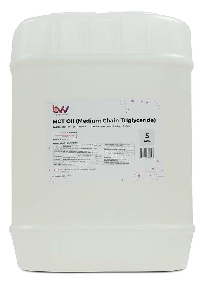 BEST VALUE VACS BVV MCT Oil Coconut Based USP Food Grade Size 1 Gallon
