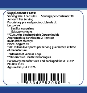 Theraflex RX Probiotic Ultra Prebiotic & Probiotic - 60 Capsules - image 2