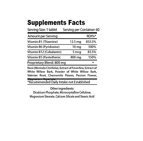Organic Farms Vitamins Nerves Fix Nervous System Support - 60 Tablets - image 2