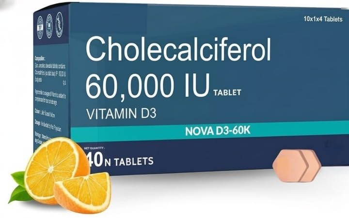 Generic Vitamin D3 60000 IU Chewable Tablets - 40 Tablets
