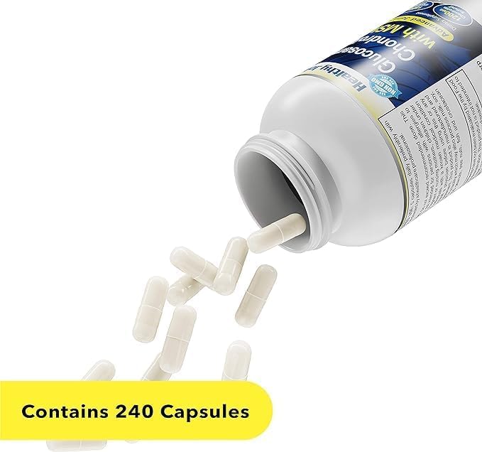 Healthy Joints System Glucosamine Chondroitin MSM - 240 Capsules - image 5