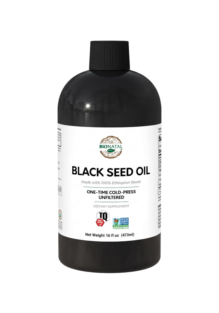 BioNatal Ethiopian Black Seed Oil 16oz PET/Plastic Bottle