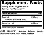 Amazing Nutrition Quercetin Berberine 500 mg - 270 Capsules - image 2