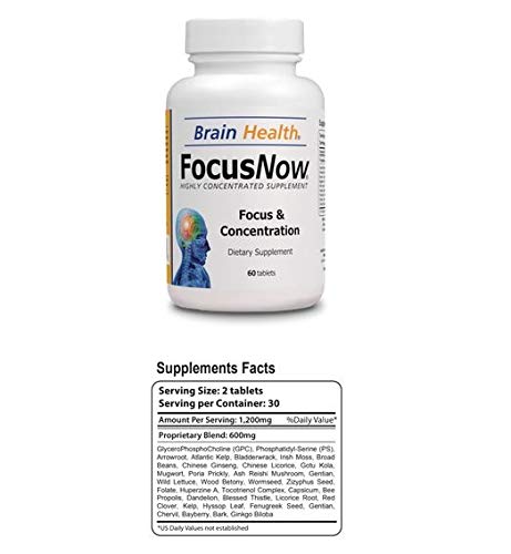 Organic Farms Vitamins Focus Now Brain Tablets - 60 Count - image 2