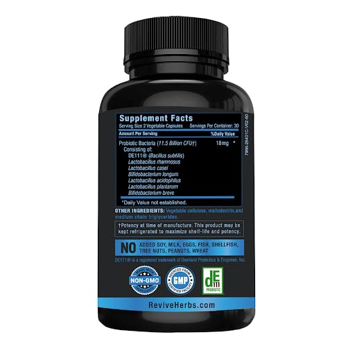 Revive Herbs Advanced Probiotic DE111 Strain - 60 Vegetable Capsules - image 3