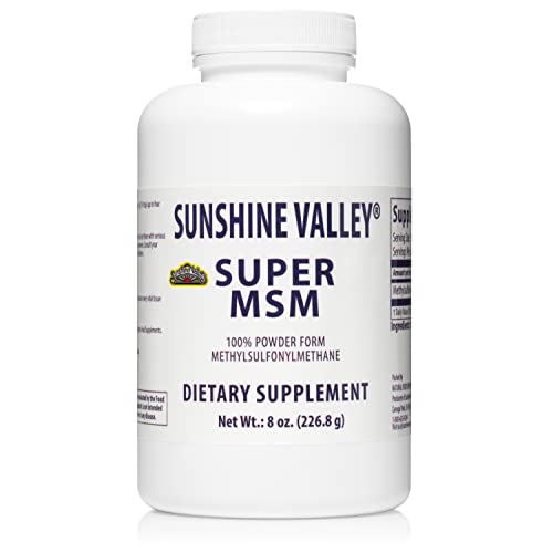 Sunshine Valley Super MSM Powder (Methylsulfonylmethane), Unflavored