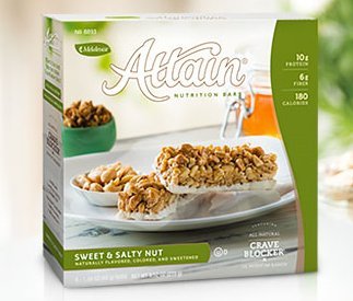 Melaleuca Attain Bars Sweet & Salty Nut - 6 Bars