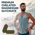 Generic Magnesium Glycinate 2000mg Supplement - 120 Vegetarian Capsules - image 2