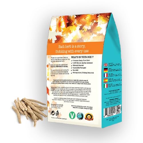 VEDIQUE HERBS Organic Ashwagandha Root - 250g - image 2