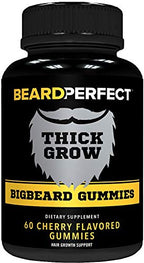 BeardPerfect ThickGrow Beard Growth Gummies with Biotin - 60 Gummies