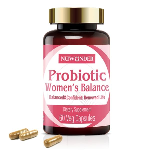 NUWONDER Prebiotics and Probiotics for Women - 60 Capsules