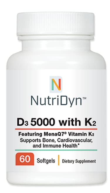 Nutri-Dyn D3 5000 with K2 - 60 Softgels