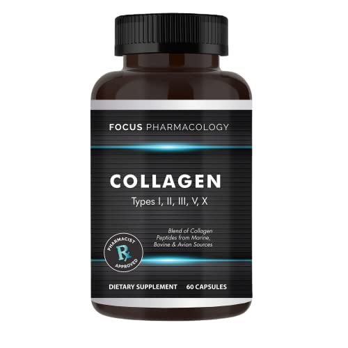 Focus Pharmacology Collagen Support 5 Types - 60 Capsules - image 2