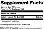 Terravita Green Pepper 4:1-450 mg (100 Capsules, ZIN: 521814)
