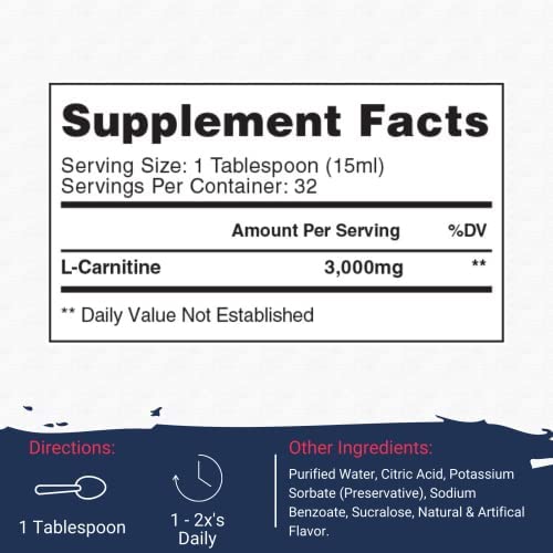Gaspari Nutrition Liquid L-Carnitine 3000