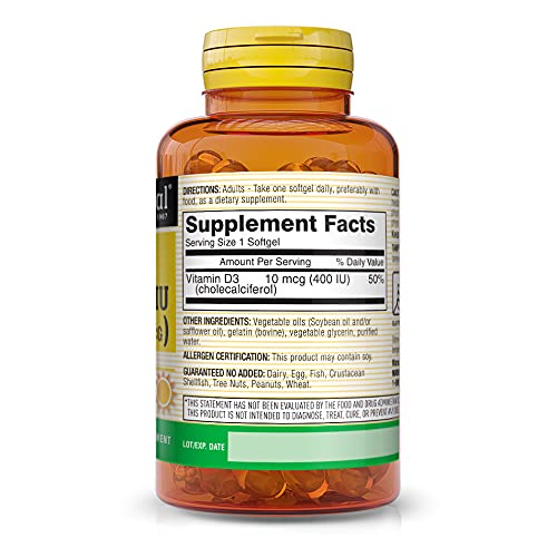 Mason Natural Vitamin D 400 IU - 100 Softgels - image 2
