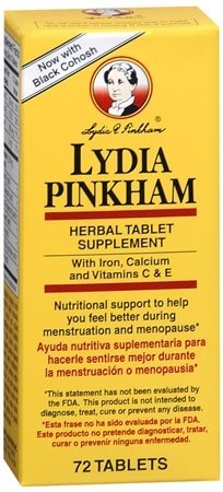 Lydia Pinkham Herbal Tablet Supplement - 144 Tablets (2 Pack)