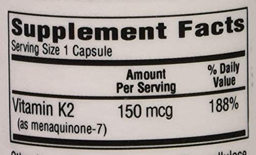 Bio-Tech Pharmacal MK-7 Vitamin K2 150 mcg - 100 Vegetarian Capsules - image 4